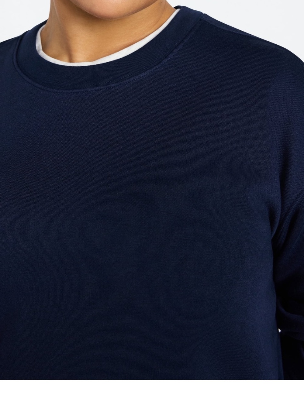Women's Plus Size Fleece Sweatshirt with Long Sleeves Size 3X - Picture 3 of 9